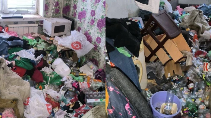 Молодая девушка превратила съёмную квартиру в мусорку с трупом кошки