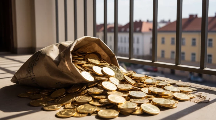 Москвичка обнаружила у себя на балконе сумку с золотом и наличными