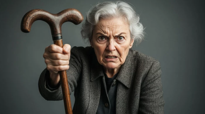 Пенсионерка напала с тростью на полицейских, которые ей помешали снять деньги для мошенников.