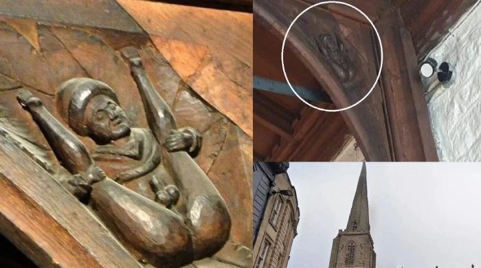 В соборе Всех Святых 14 века спустя много веков отыскали «пасхалку» строителей.