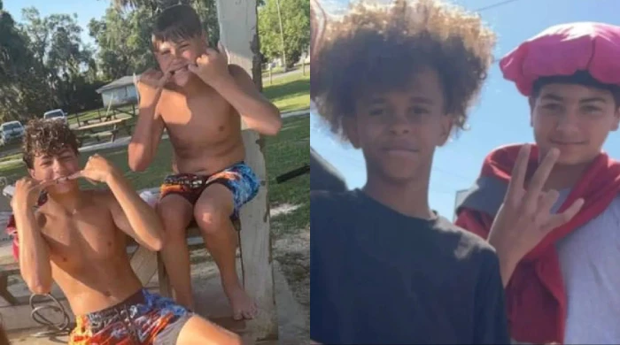 Полиция обыскала парк и обнаружила обувь и велосипеды мальчиков у входа в «тоннель».